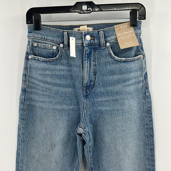 Madewell Women's 90's Straight Leg Jeans - Medium Wash - 26 - New with tags - Picture 2 of 10